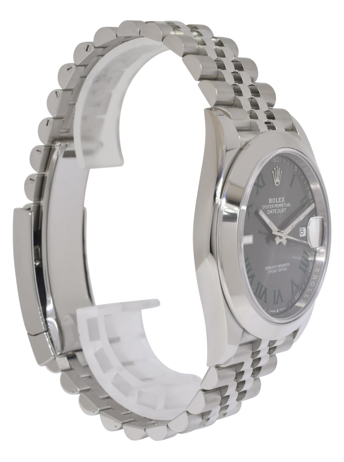 NEW Rolex Datejust 41 Steel Wimbledon Dial Mens Jubilee Watch B/P '25 126300