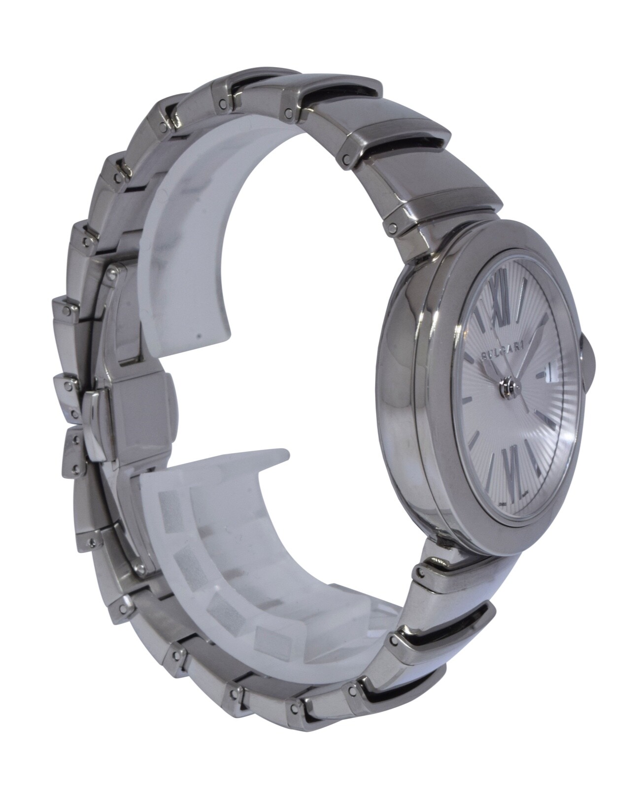 Bvlgari Lucea Stainless Silver Dial Automatic Ladies Watch/Box 102219 LU33C66SSD