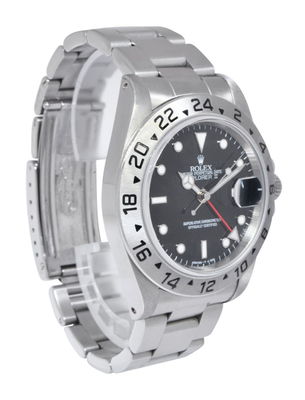 Rolex Explorer II GMT Steel Black Dial Mens 40mm Automatic Watch W 16570