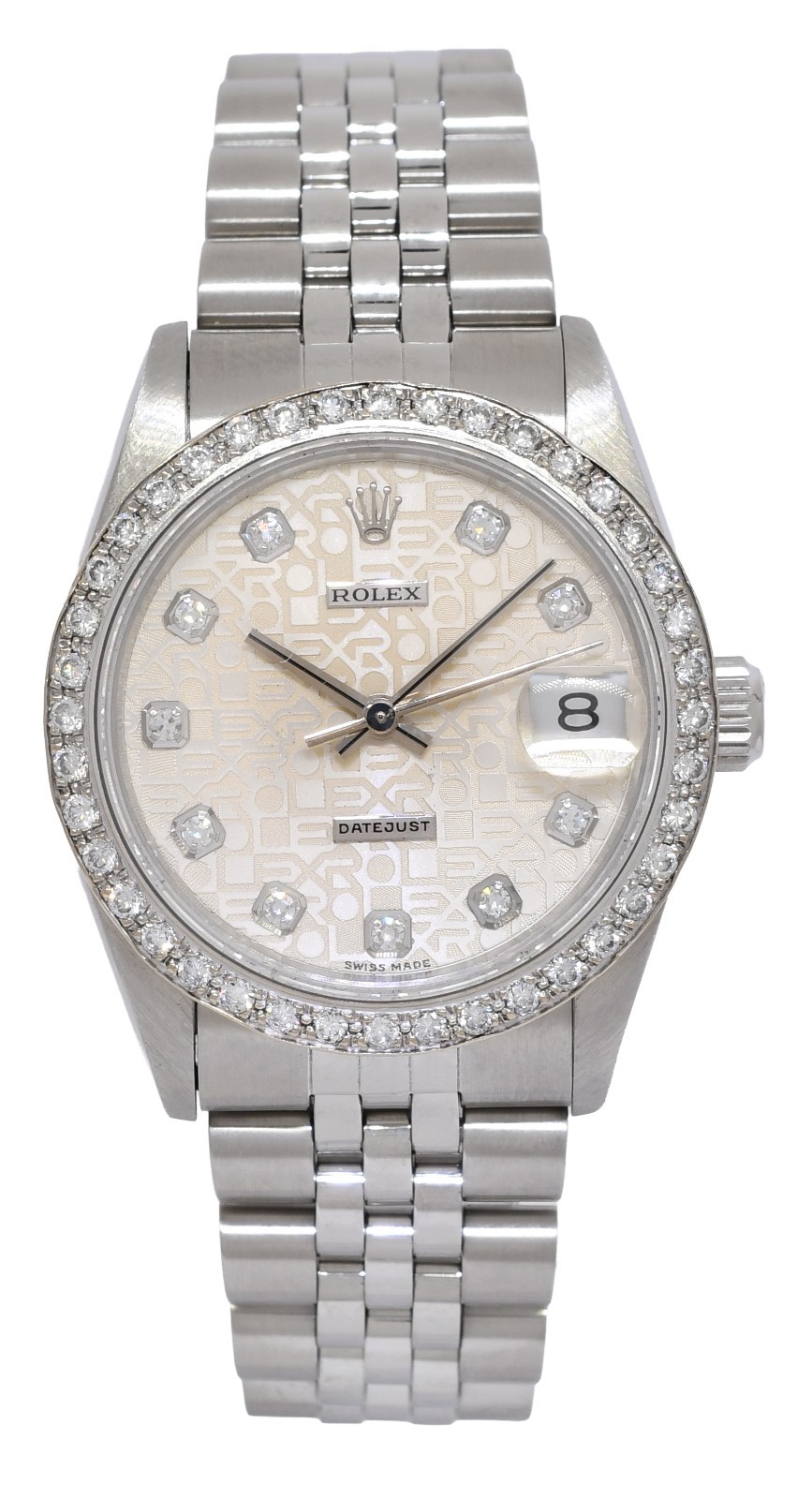 Rolex Datejust Steel Jubilee Diamond Dial/Bezel Ladies 31mm Watch T 68274