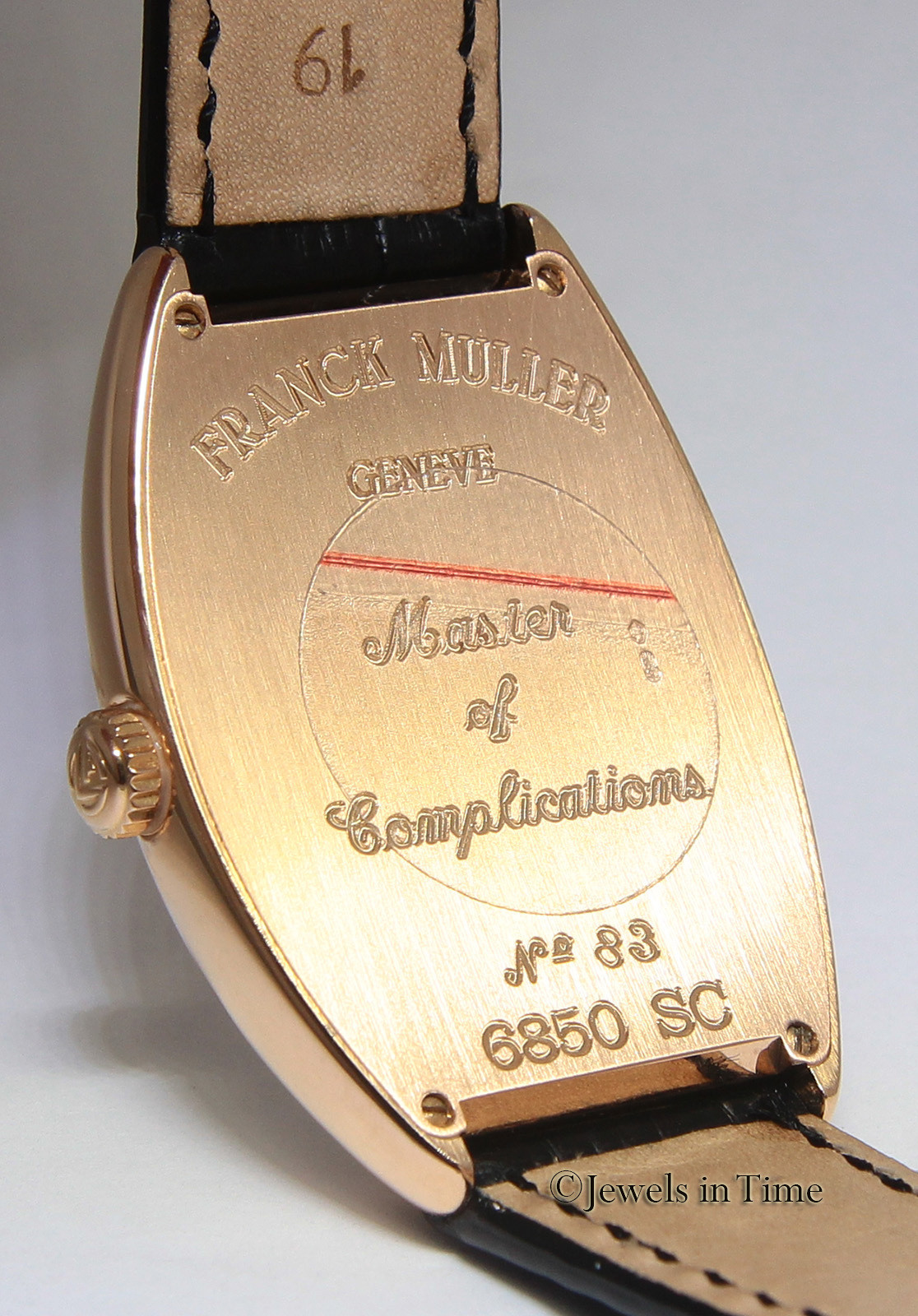 Franck Muller Curvex Platinum Rotor 18k Rose Gold Automatic Mens Watch 6850 SC
