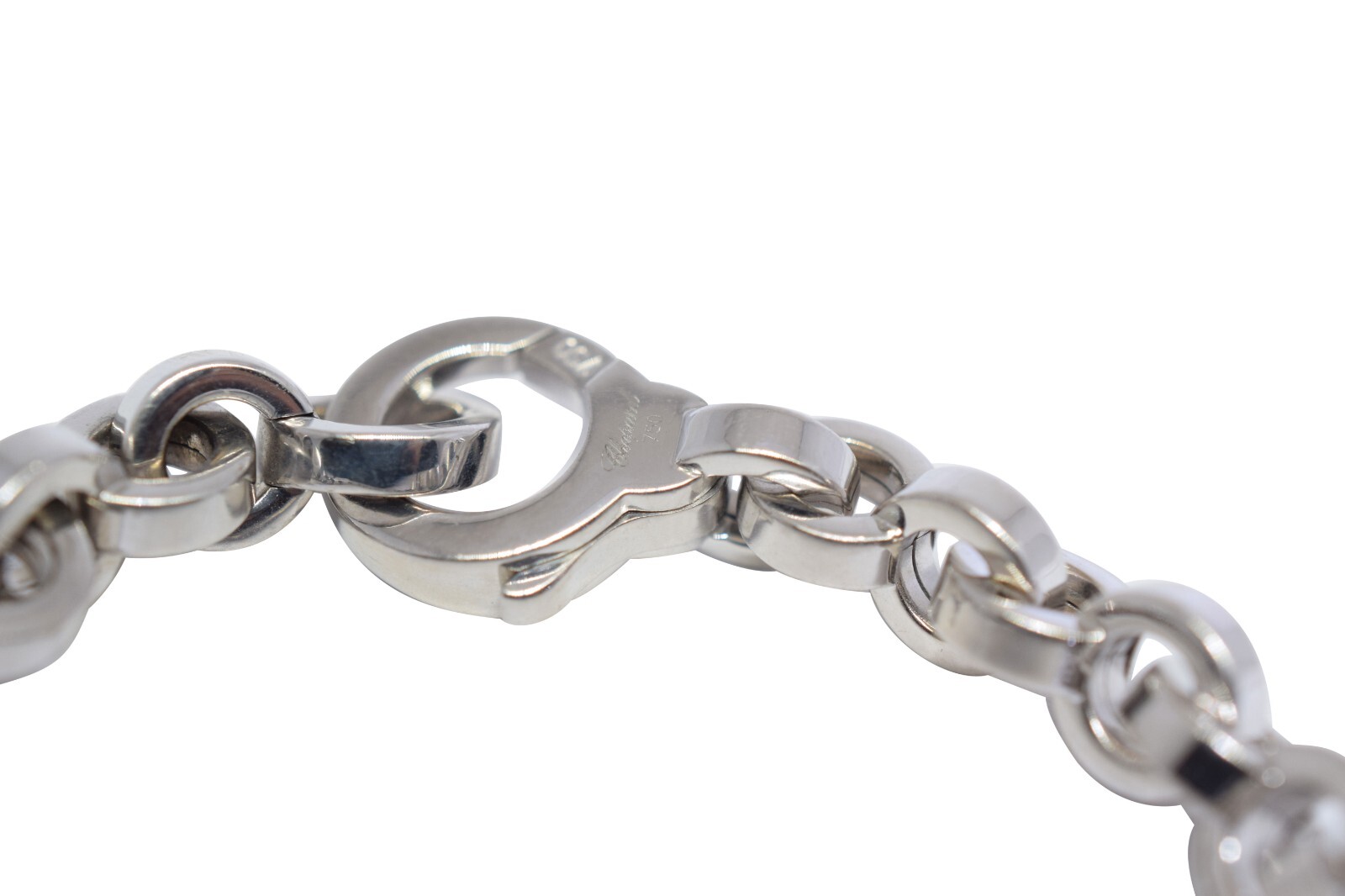 Chopard Happy Diamonds 18k White Gold Link Bracelet +Certificate 85/3468-20