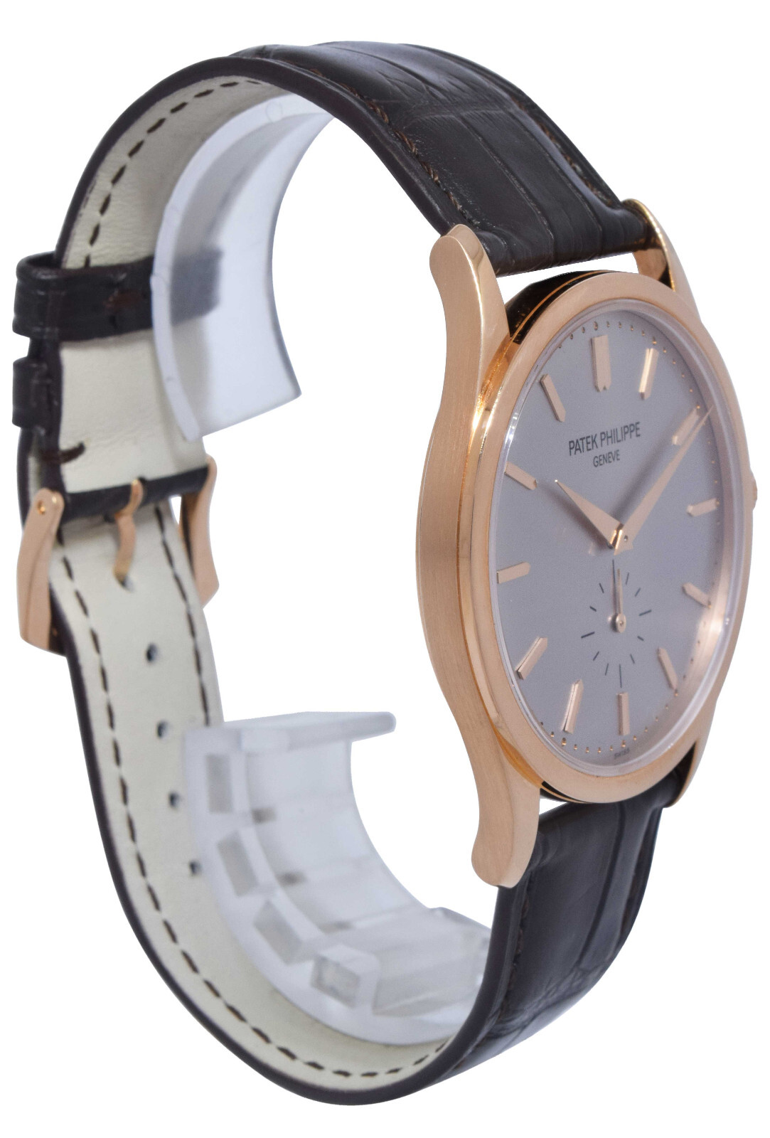 Patek Philippe Calatrava 5196 18k Rose Gold Mens 37mm Manual Watch 5196R