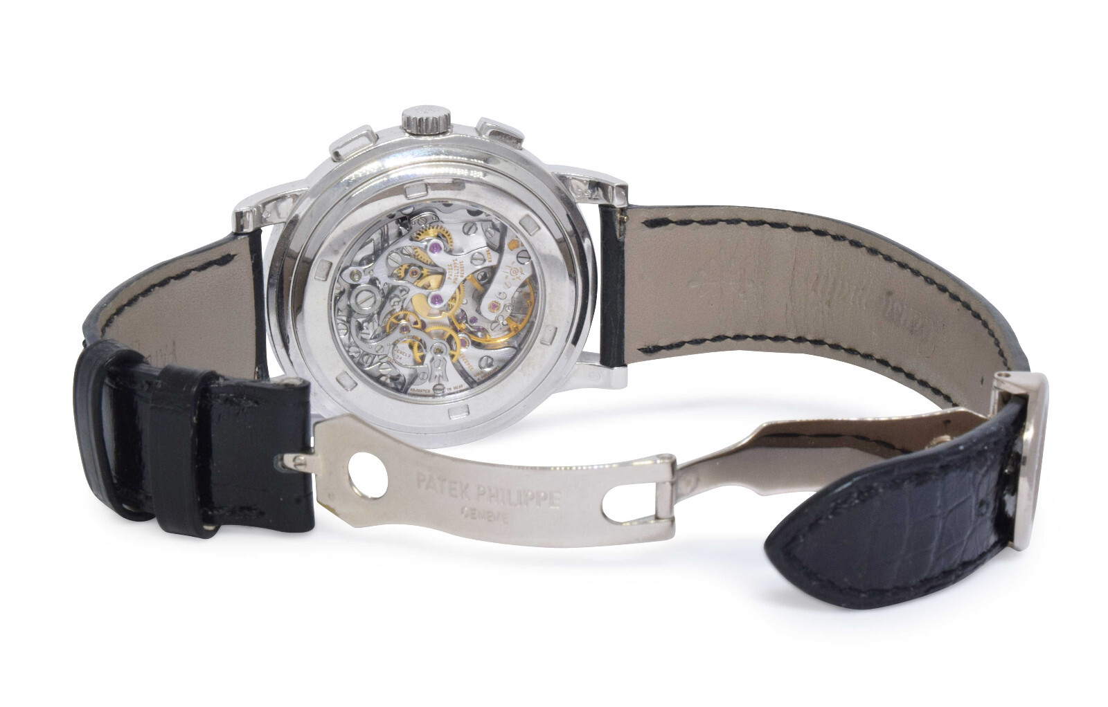 Patek Philippe Chronograph 5070 18k White Gold Mens 42mm Watch +Archives 5070G