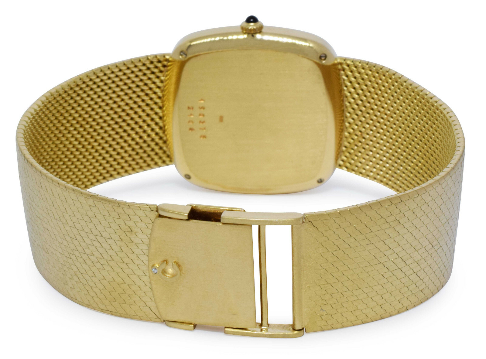 Chopard Happy Diamond 18k Yellow Gold Black Onyx Dial 32mm Manual Watch 2106