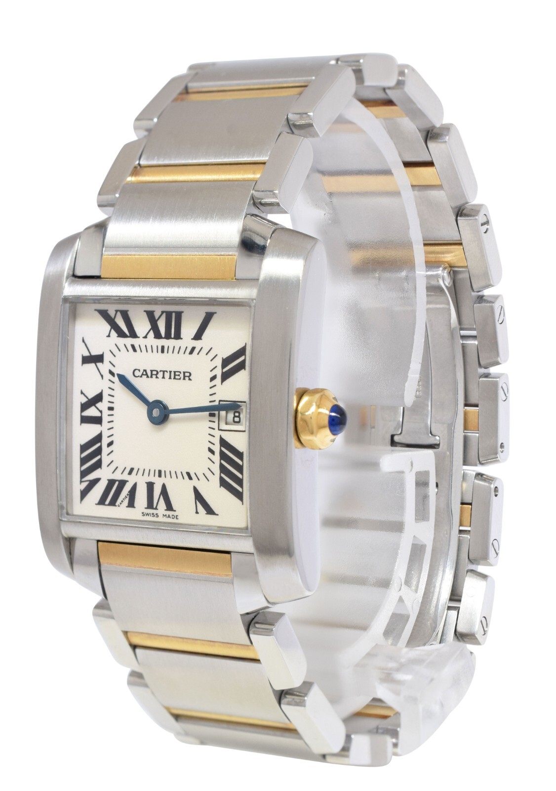 Cartier Tank Francaise Medium Yellow Gold/Steel Ladies Watch W51012Q4 2465