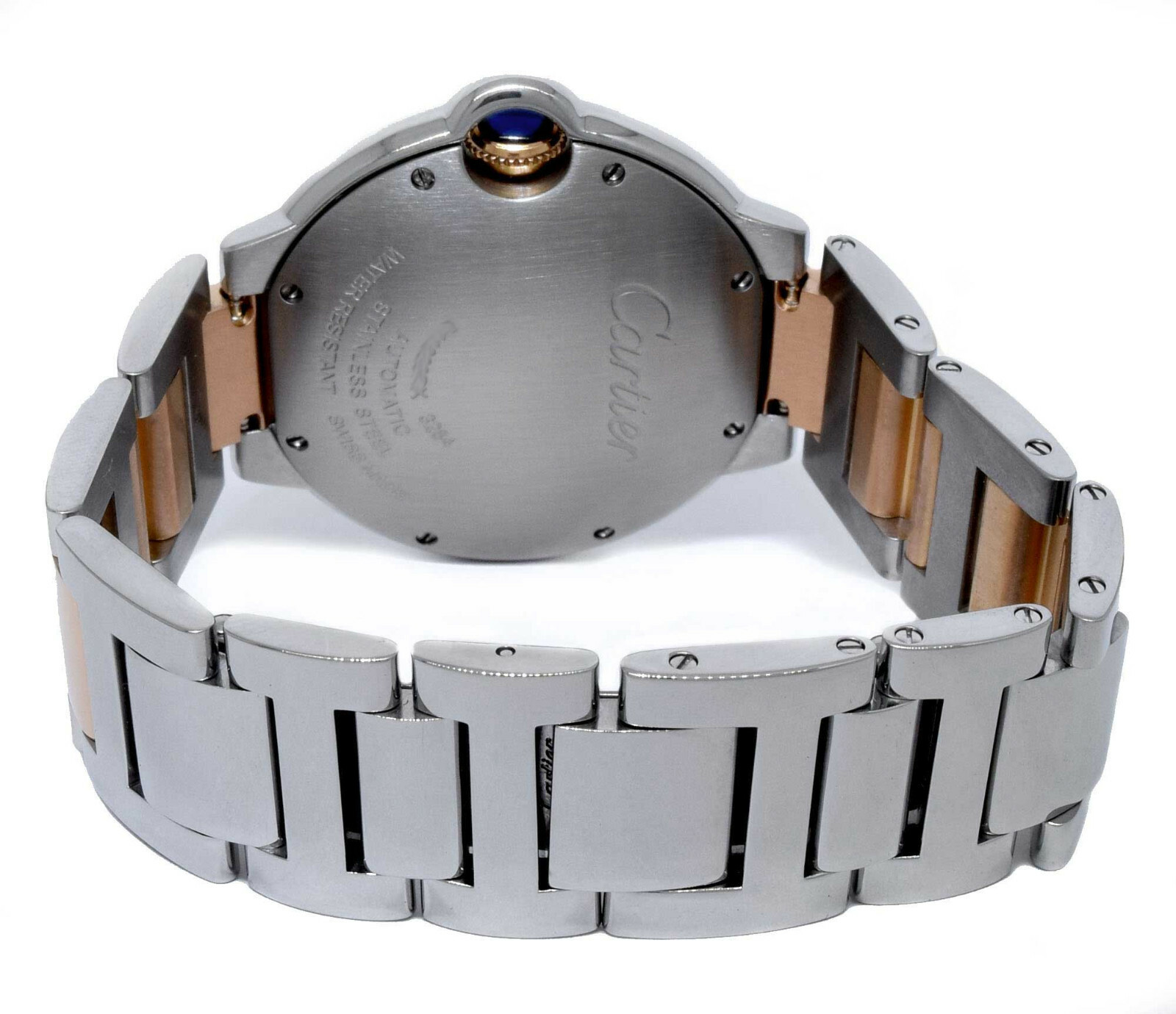 Cartier Ballon Bleu 36mm 18k Rose Gold/ SS Pink MOP Dial Ladies Automatic 3284