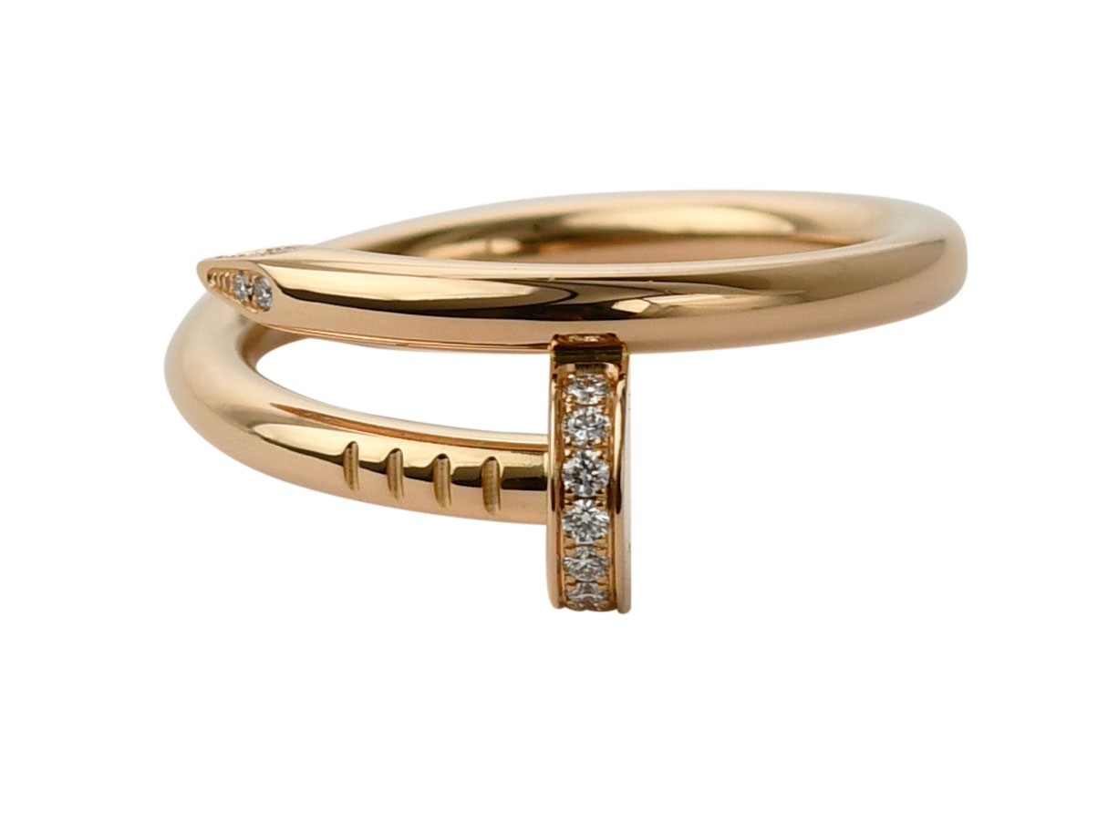 Cartier Juste Un Clou Ring 18k Rose Gold Diamond Nail Size 57 B/P '24 B4094857 Cartier Juste Un Clou Ring 18k Rose Gold Diamond Nail Size 57 B/P '24 B4094857