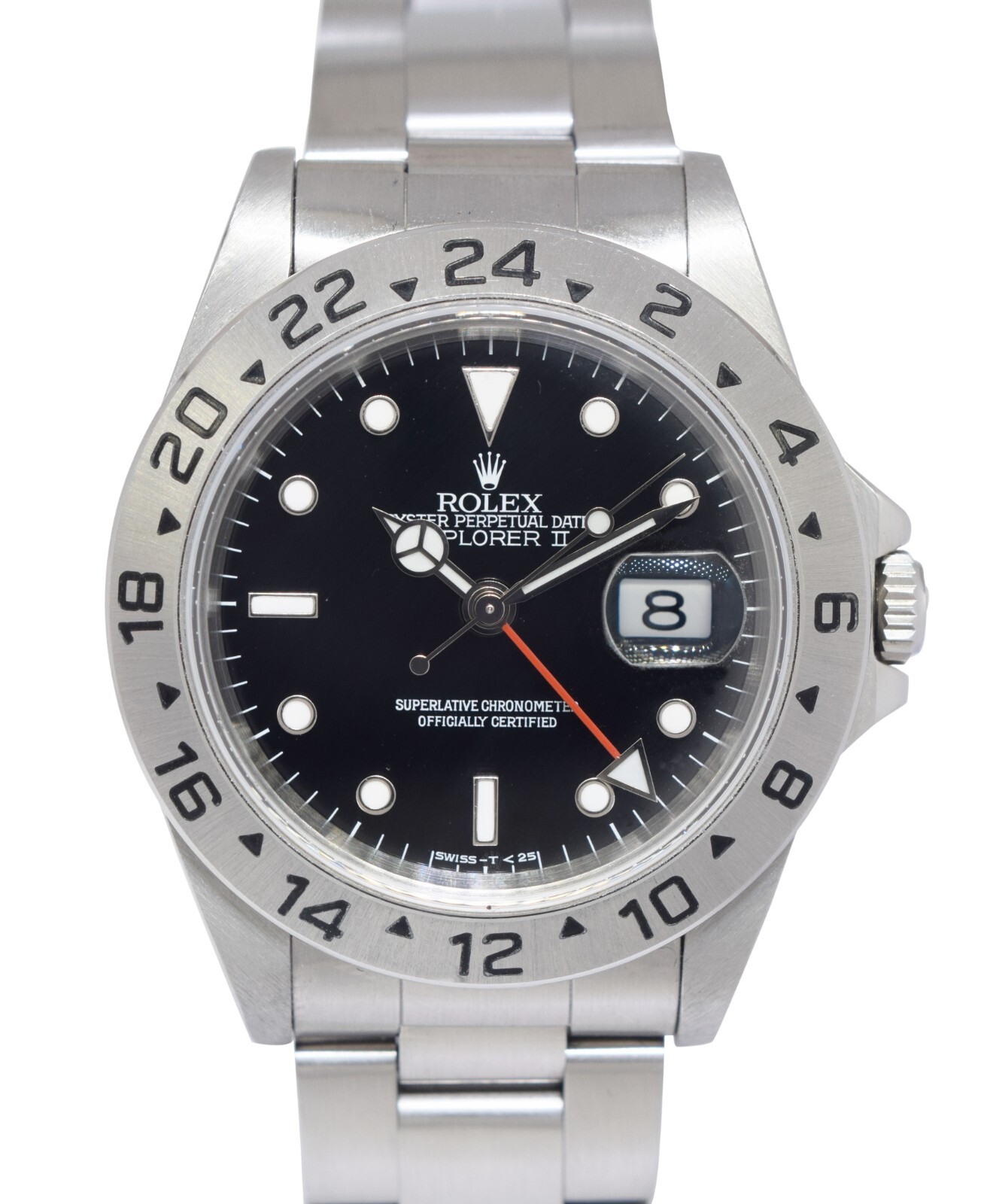 Rolex Explorer II GMT Steel Black Dial Mens 40mm Automatic Watch W 16570