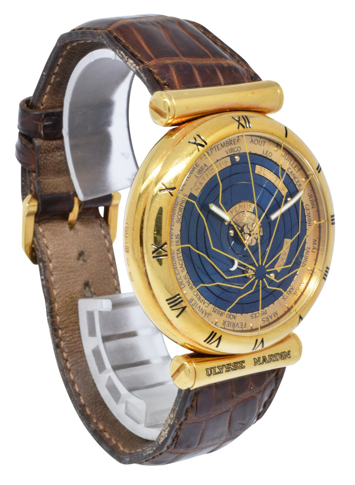 Ulysse Nardin Planeterium Copernicus 18k Yellow Gold Blue Dial 801-22