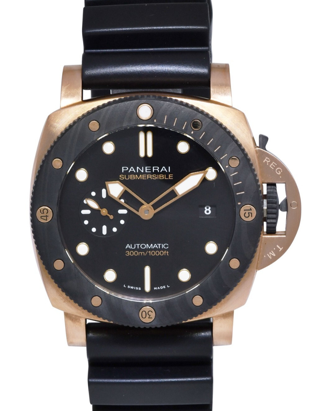 Panerai Submersible PAM 1070 Goldtech OroCarbo 44mm Watch B/P '22 PAM01070