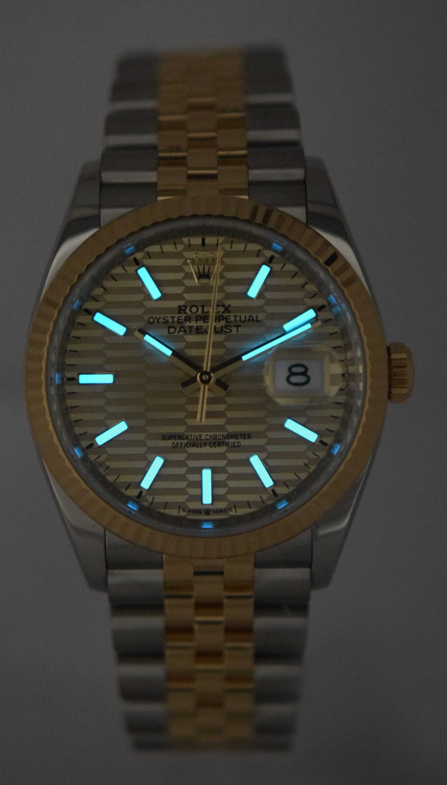 NOS Rolex Datejust 36 Yellow Gold/Steel Golden Fluted Motif Watch B/P '24 126233 NOS Rolex Datejust 36 Yellow Gold/Steel Golden Fluted Motif Watch B/P '24 126233