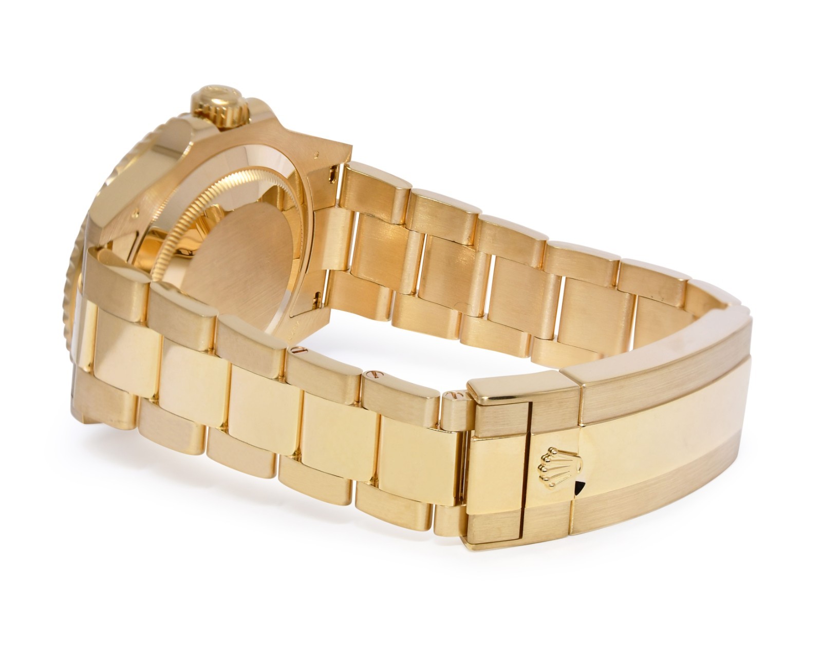 Rolex Submariner Date 18k Yellow Gold Blue Ceramic 41mm Watch 126618 LB
