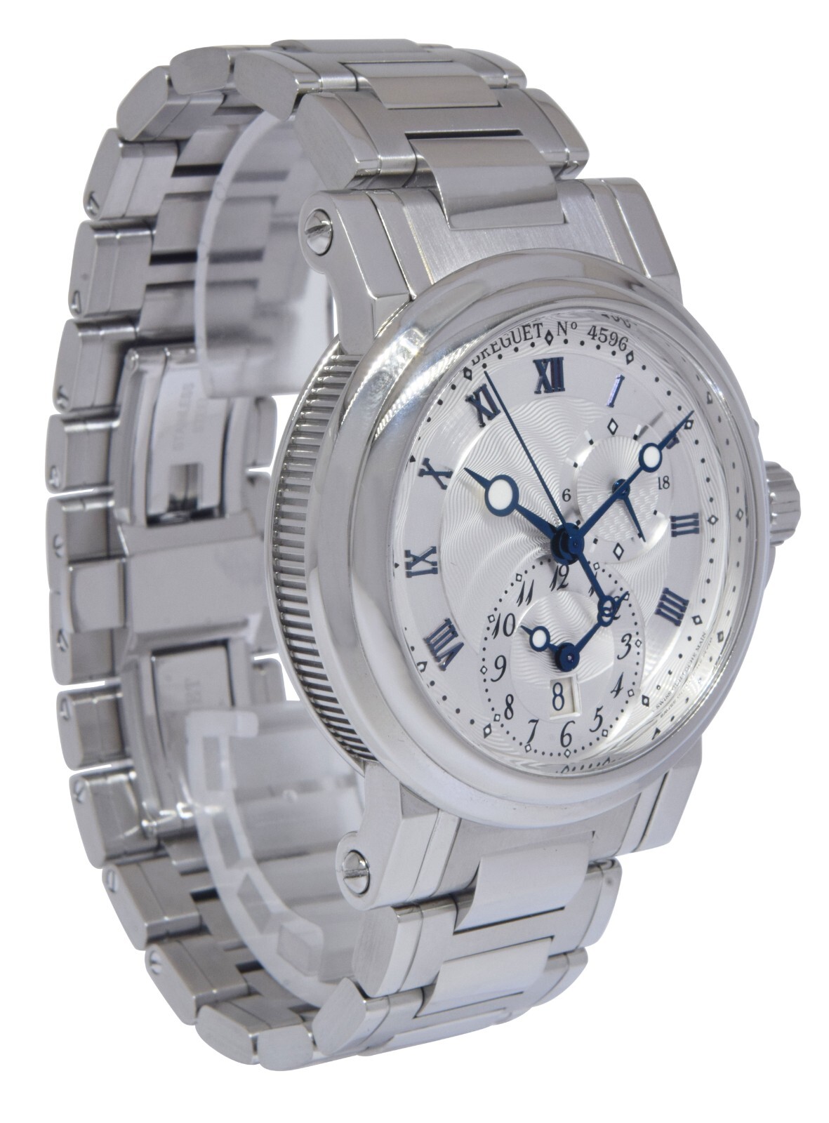 Breguet Marine Dual Time GMT Steel Mens 42mm Automatic Watch B/P '14 5857ST Breguet Marine Dual Time GMT Steel Mens 42mm Automatic Watch B/P '14 5857ST