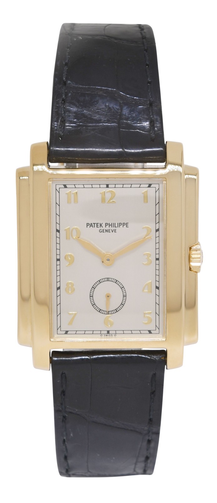 Patek Philippe Gondolo 5024 18k Yellow Gold Silver Dial Mens Manual Watch 5024J