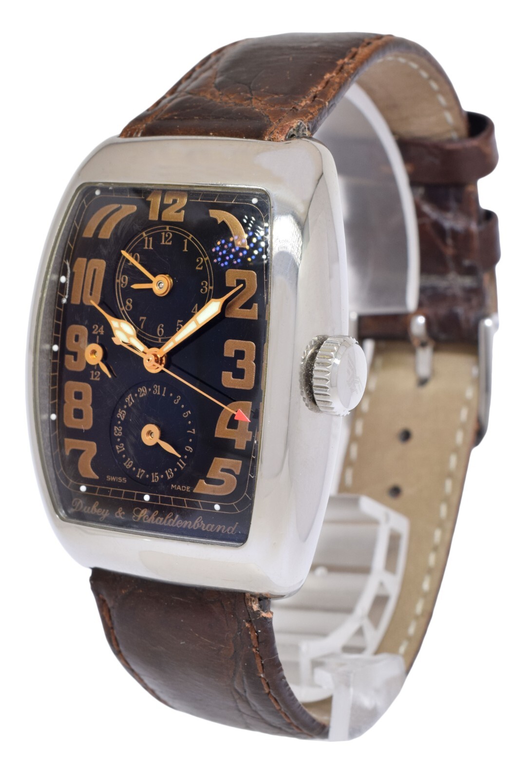 Dubey & Schaldenbrand Aerodyn Duo Steel Automatic Mens Watch Box/Papers