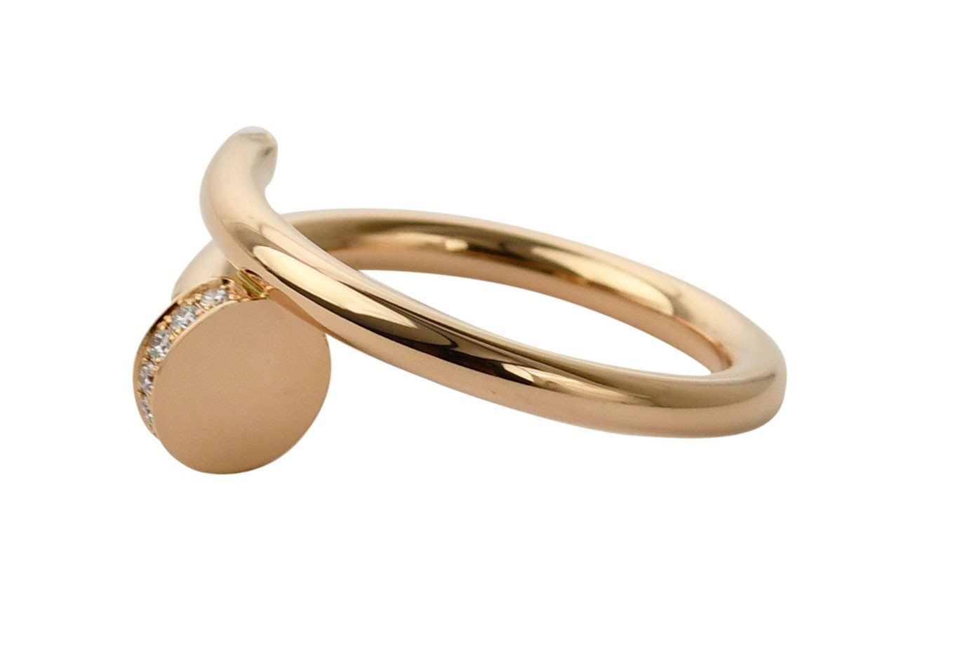 Cartier Juste Un Clou Ring 18k Rose Gold Diamond Nail Size 57 B/P '24 B4094857 Cartier Juste Un Clou Ring 18k Rose Gold Diamond Nail Size 57 B/P '24 B4094857