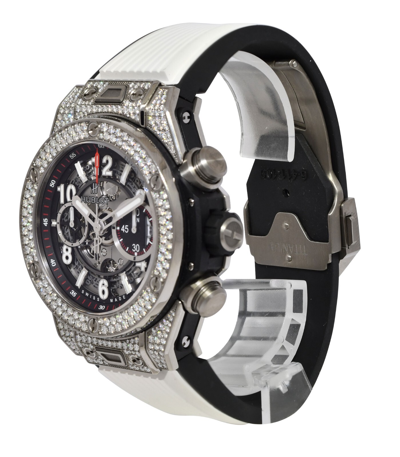 Hublot Big Bang Unico Titanium Pave Diamond 45mm Watch 411.NX.1170.RX.1704