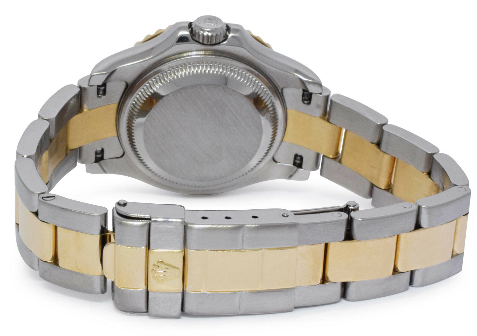 Rolex Yacht-Master 18k Yellow Gold/Steel White Dial Ladies 29mm Watch A 169623