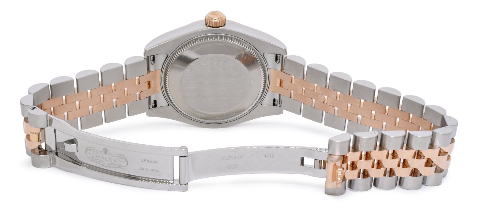 Rolex Datejust 18k Rose Gold/Steel MOP Diamond Dial Ladies 31mm Watch 178271