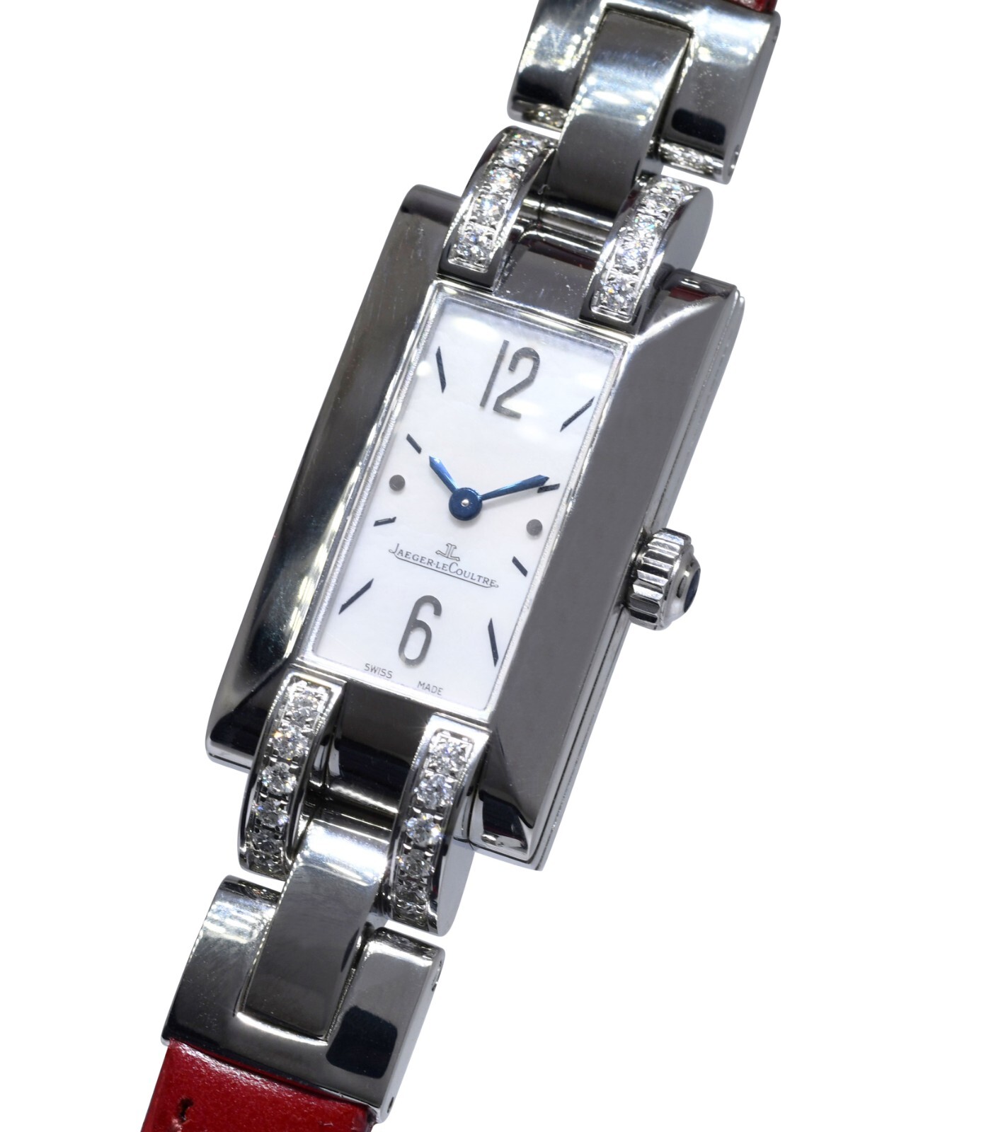 Jaeger LeCoultre Ideale Steel MOP Diamond Ladies Quartz Watch Q4608421 460.8.08