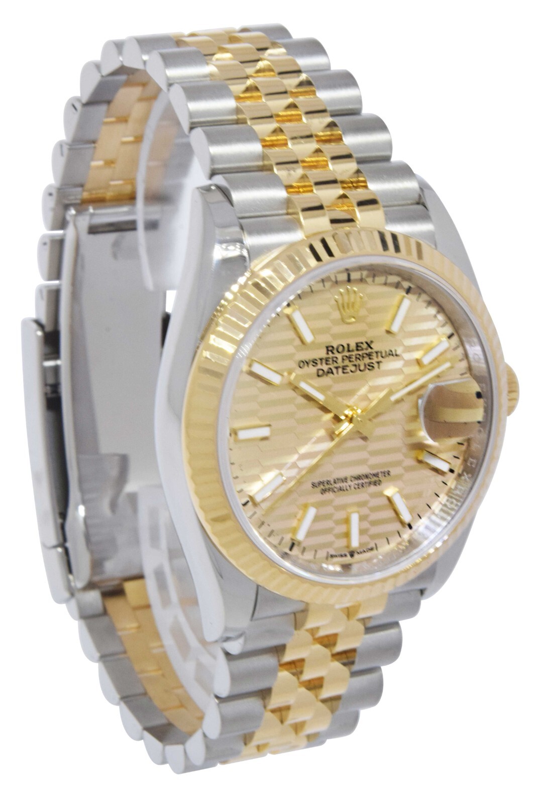 NOS Rolex Datejust 36 Yellow Gold/Steel Golden Fluted Motif Watch B/P '24 126233 NOS Rolex Datejust 36 Yellow Gold/Steel Golden Fluted Motif Watch B/P '24 126233