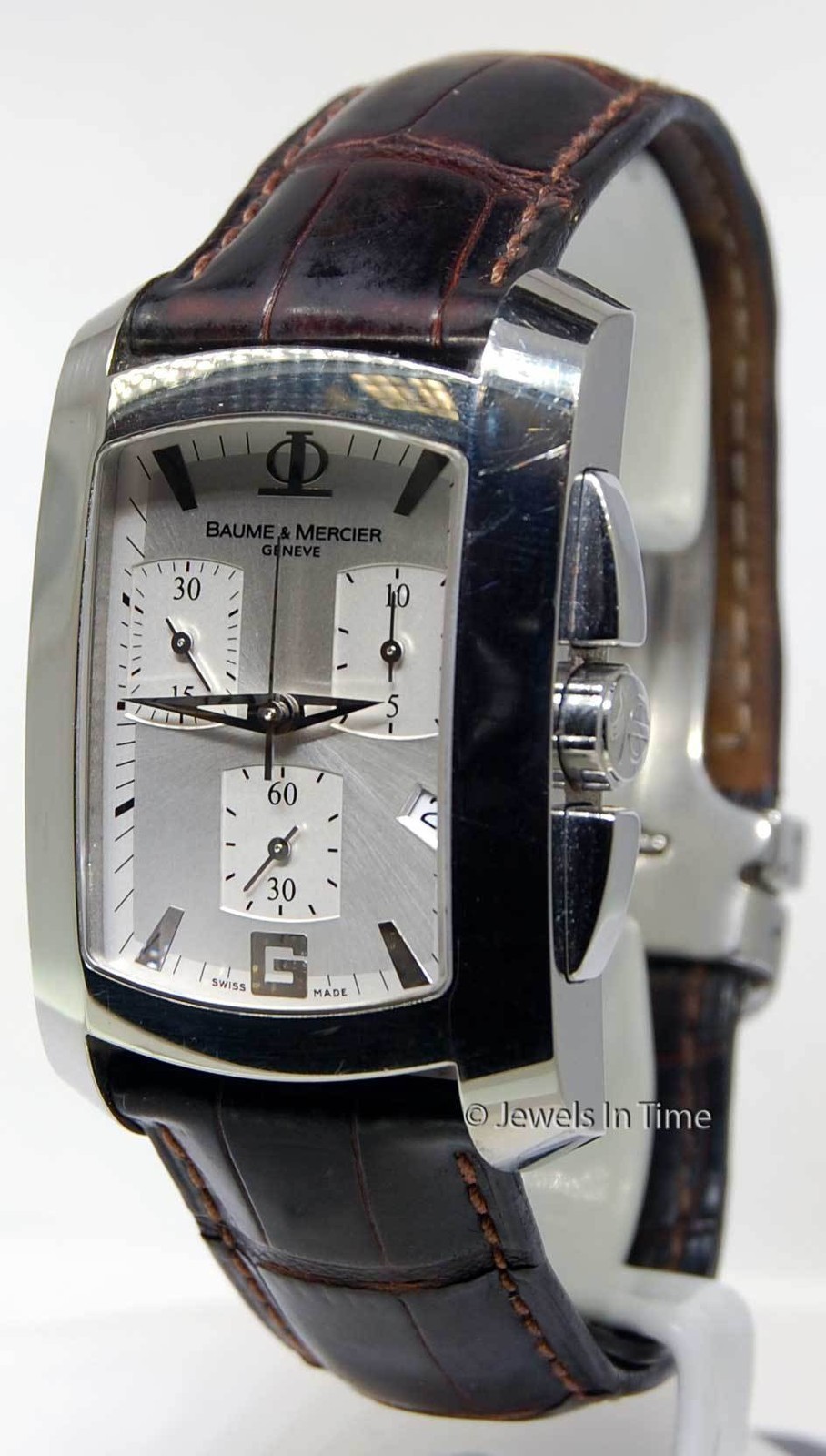 Baume & Mercier Milleis 8445 XL Chronograph Steel Watch Box & Papers