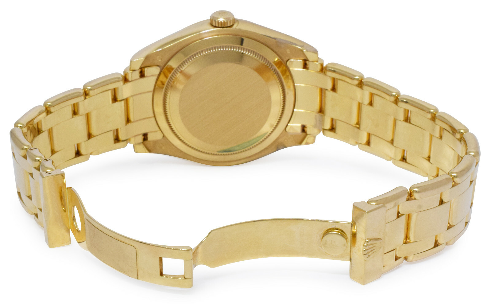 Rolex Masterpiece 18k Yellow Gold Black Diamond Dial/Bezel 39mm Watch 18948