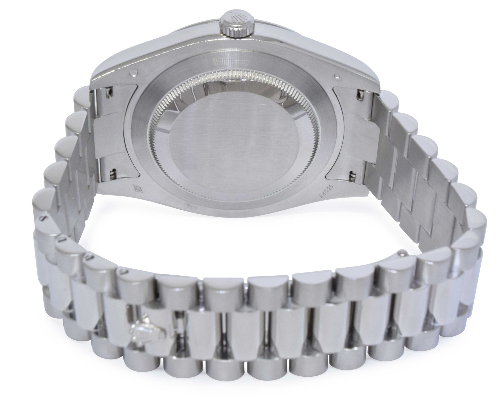 Rolex Day-Date II President Platinum Ice Blue Arabic 41mm Watch B/P  V 218206