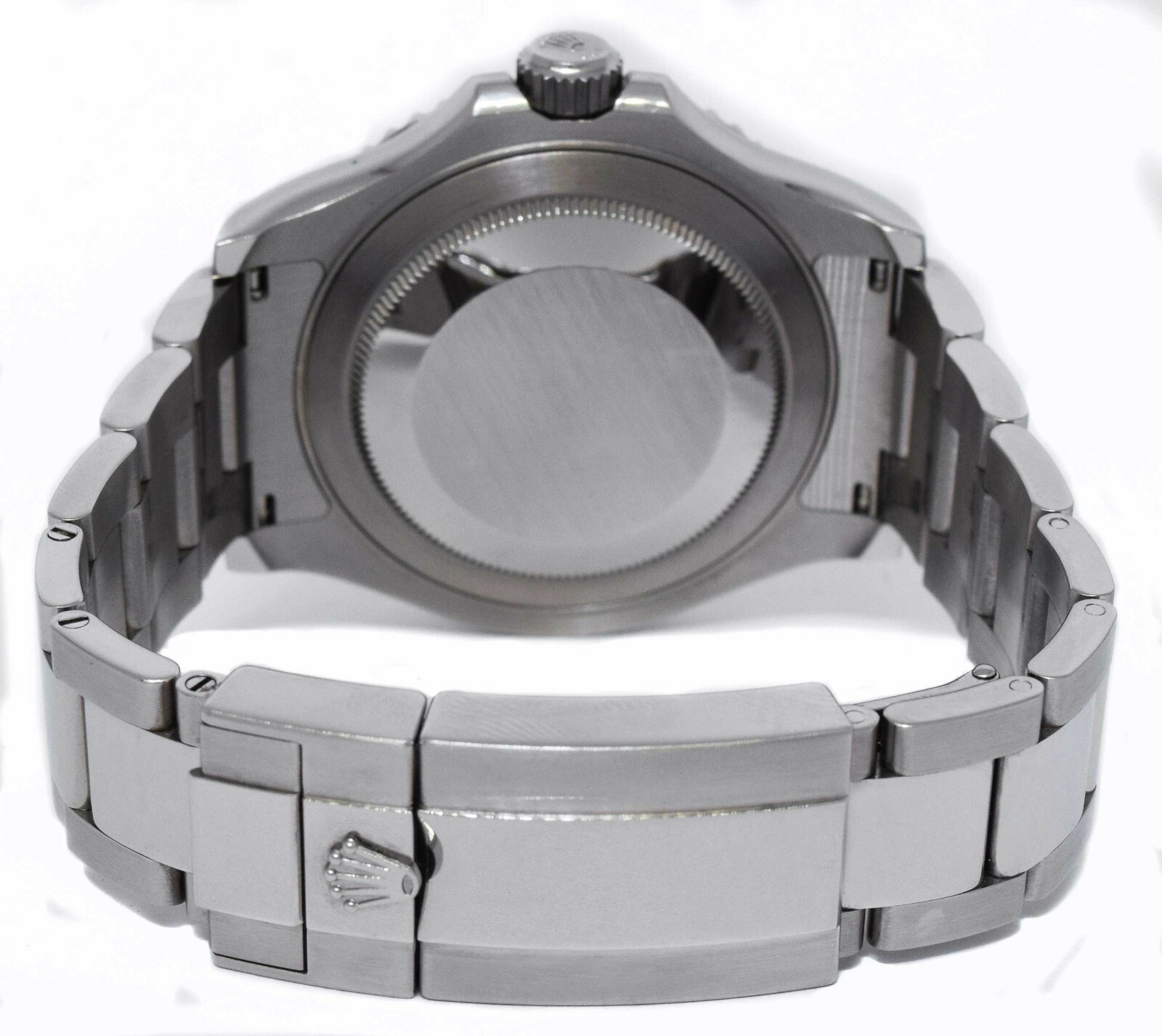 Rolex Yacht-Master 40 Steel & Platinum Rhodium Dial Mens Watch 116622
