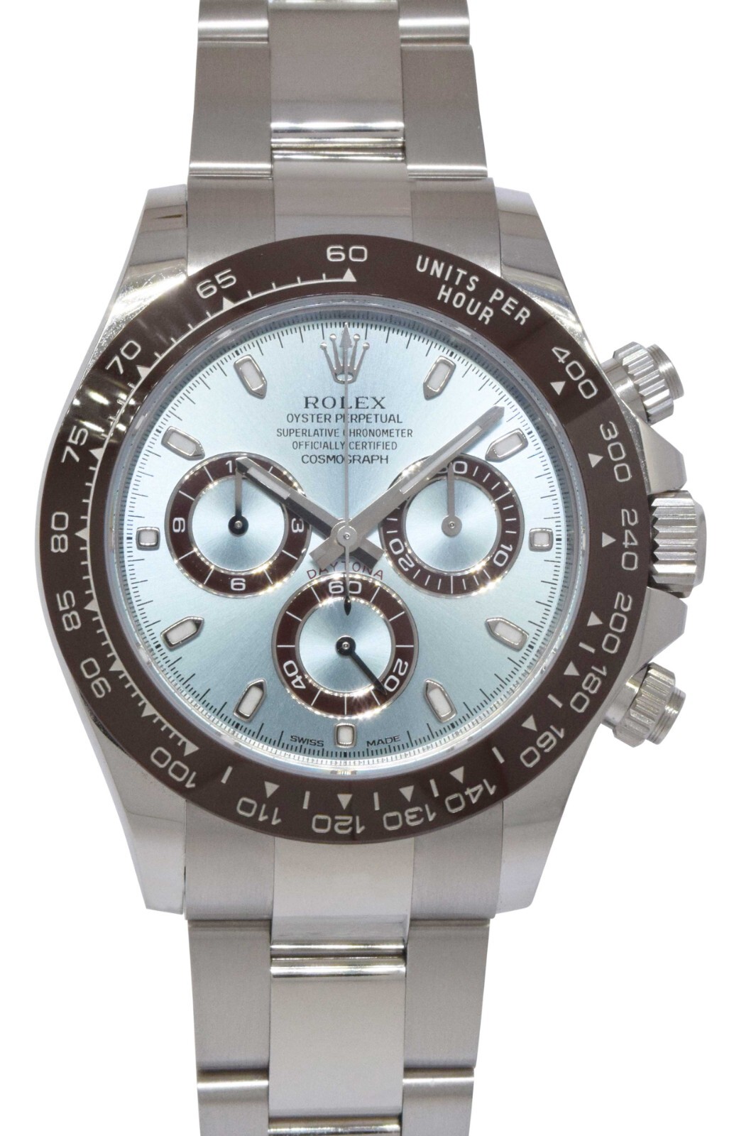 Rolex Daytona Chronograph Platinum Ice Blue Dial Watch B/P '23' 116506