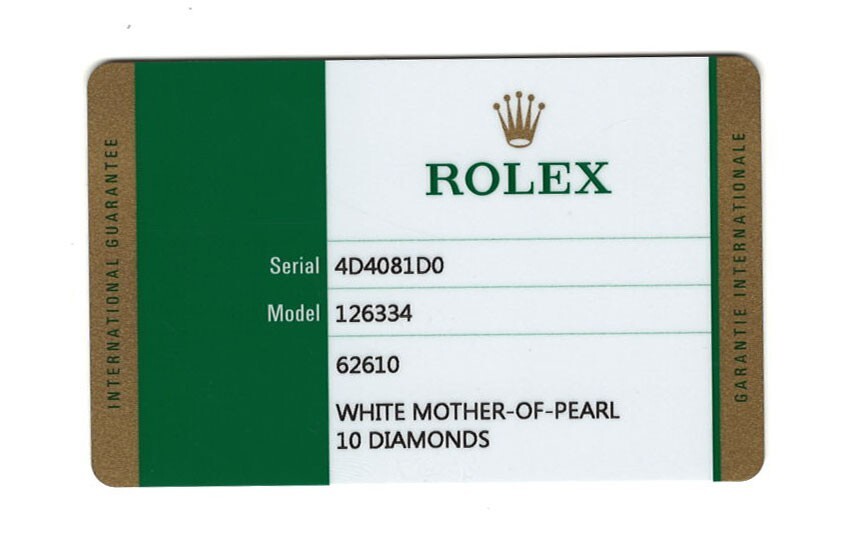 Rolex Datejust 41 Steel & 18k Gold Bezel MOP Diamond Dial Watch B/P '20 126334