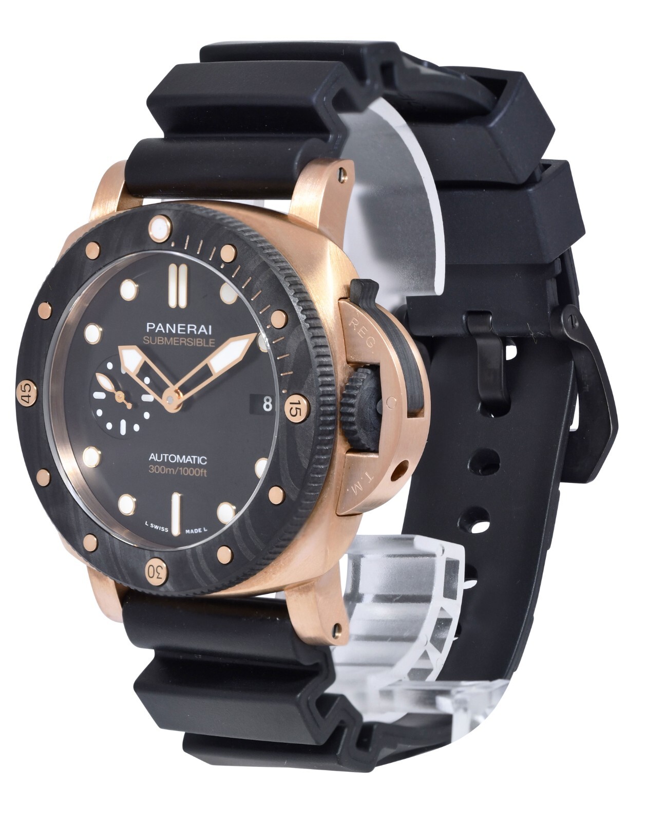 Panerai Submersible PAM 1070 Goldtech OroCarbo 44mm Watch B/P '22 PAM01070