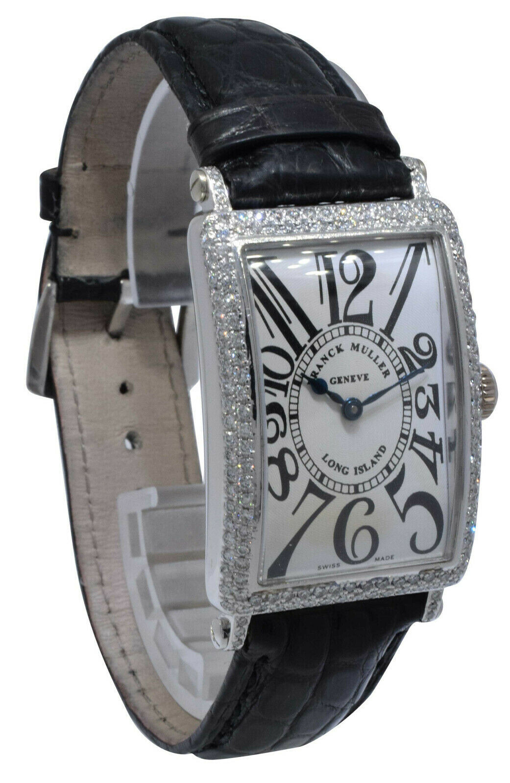 Franck Muller Long Island 18k White Gold Diamond Ladies Quartz Watch 950 QZ Franck Muller Long Island 18k White Gold Diamond Ladies Quartz Watch 950 QZ