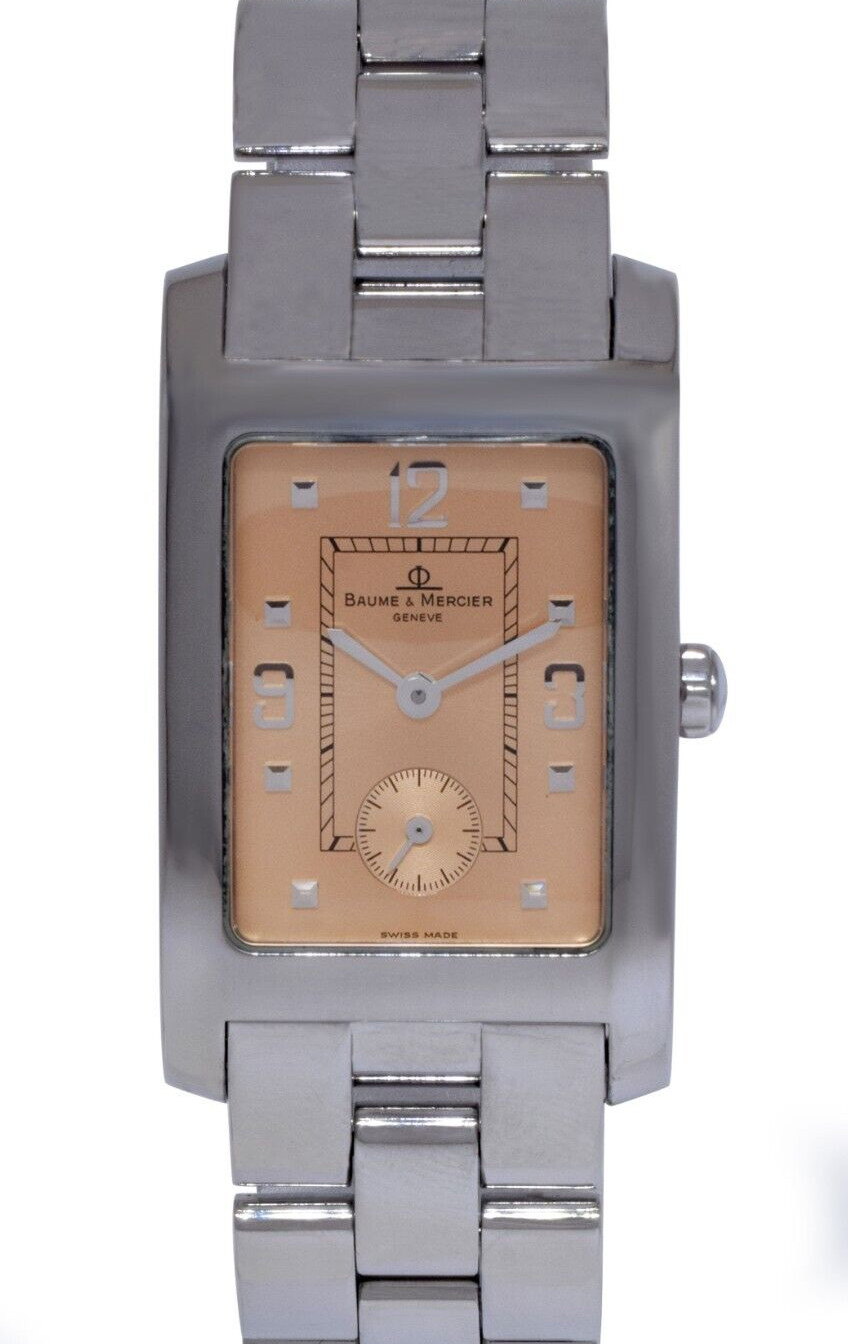 Baume & Mercier Hampton Stainless Steel Salmon Dial Ladies Quartz Watch MV045063