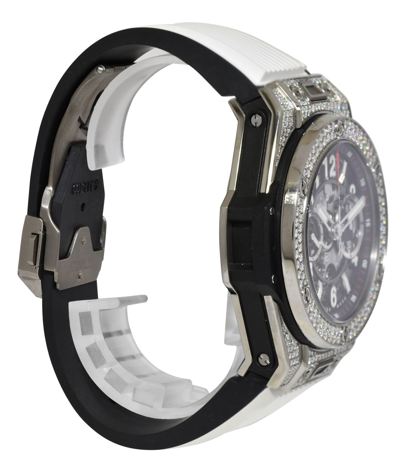 Hublot Big Bang Unico Titanium Pave Diamond 45mm Watch 411.NX.1170.RX.1704