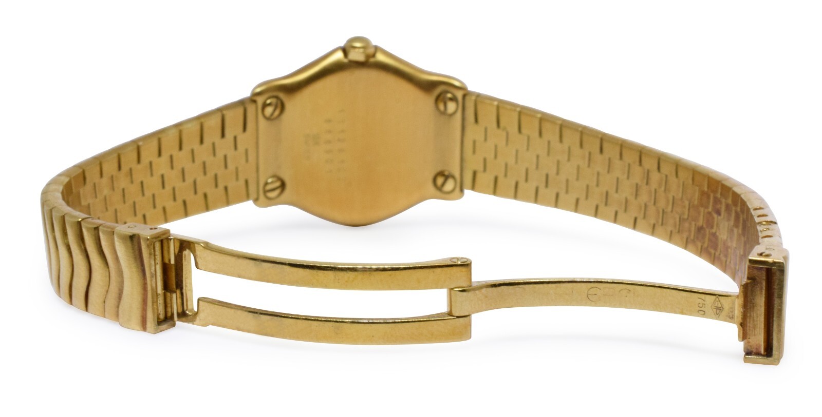 Ebel Classic Wave 18k Yellow Gold Sportwave Ladies Quartz 24mm Watch B/B 866901
