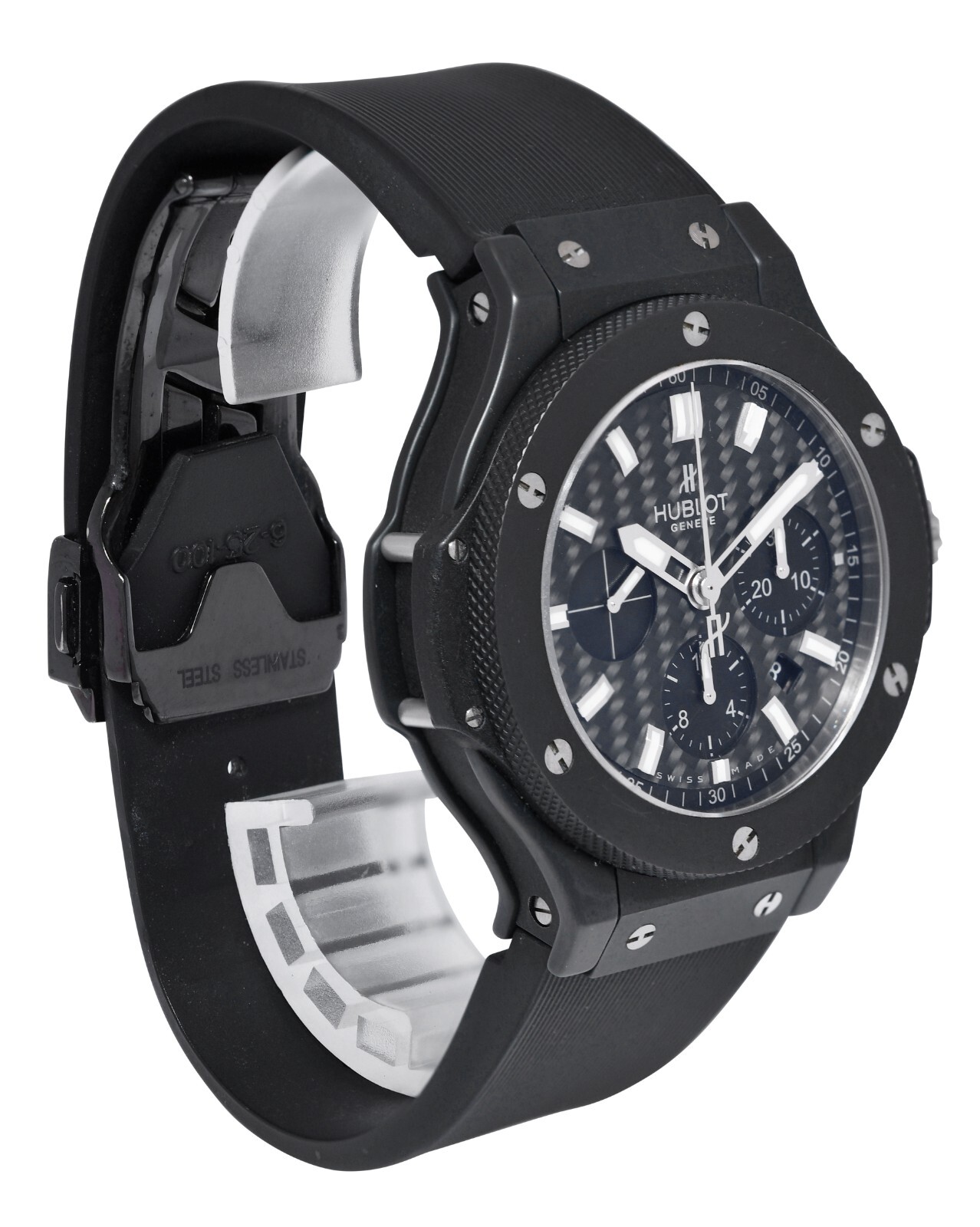Hublot Big Bang Black Magic Chronograph Carbon Fiber 44mm Watch 301.CI.1770.RX