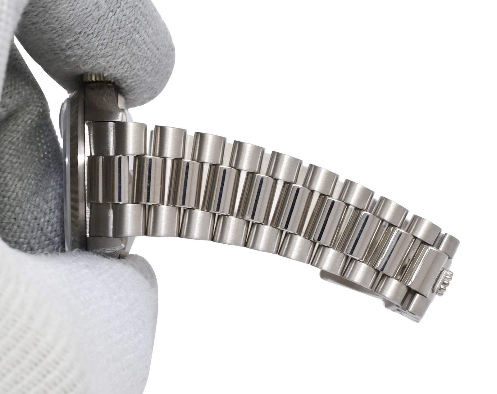 Rolex Datejust President 18k White Gold MOP Diamond Dial 31mm Watch L 68279