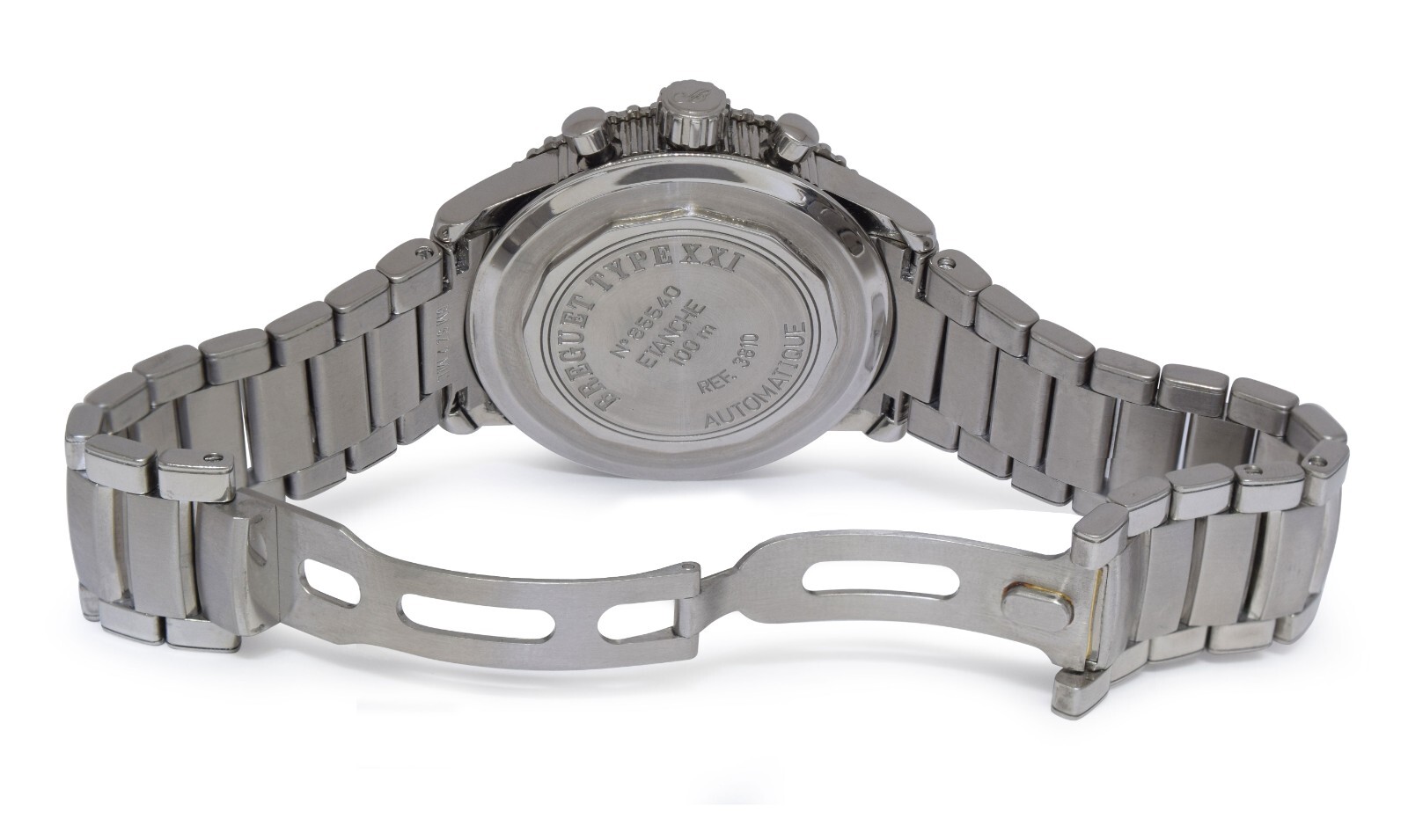 Breguet Type XXI Transatlantique Flyback Chronograph Steel Mens 43mm Watch 3810