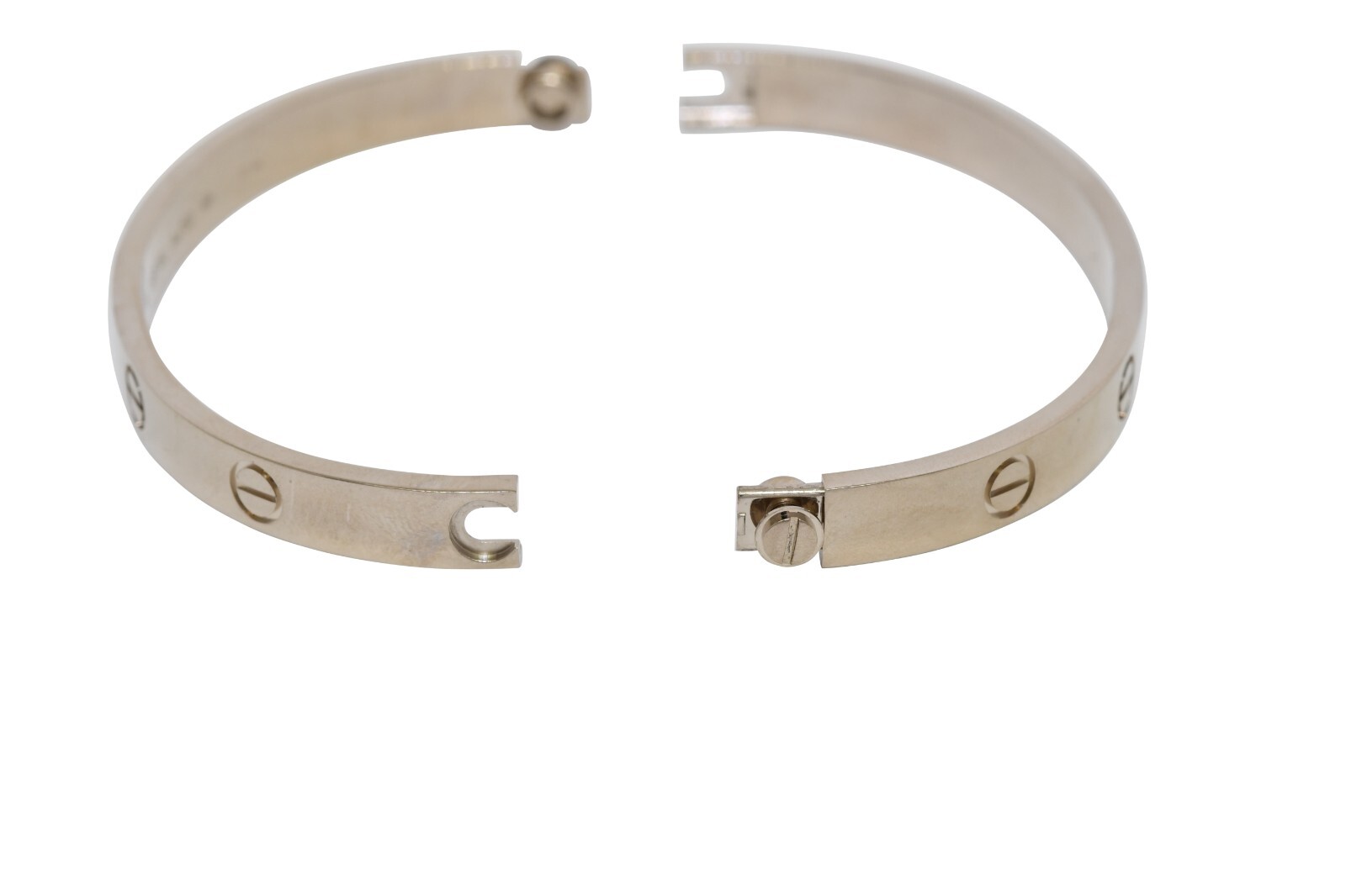 Cartier Love Bracelet Classic Size 18cm 18k White Gold Box/Papers '19 B6067618