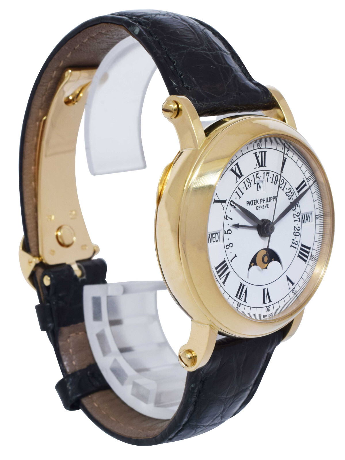 Patek Philippe Perpetual Calendar 5059 18k Yellow Gold Mens 36mm Watch 5059J