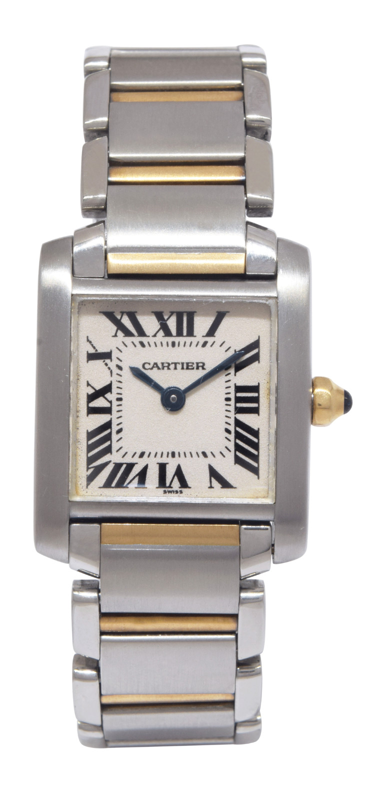 Cartier Tank Francaise Small 18k Yellow Gold/Steel Ladies Watch W51007Q4 2300