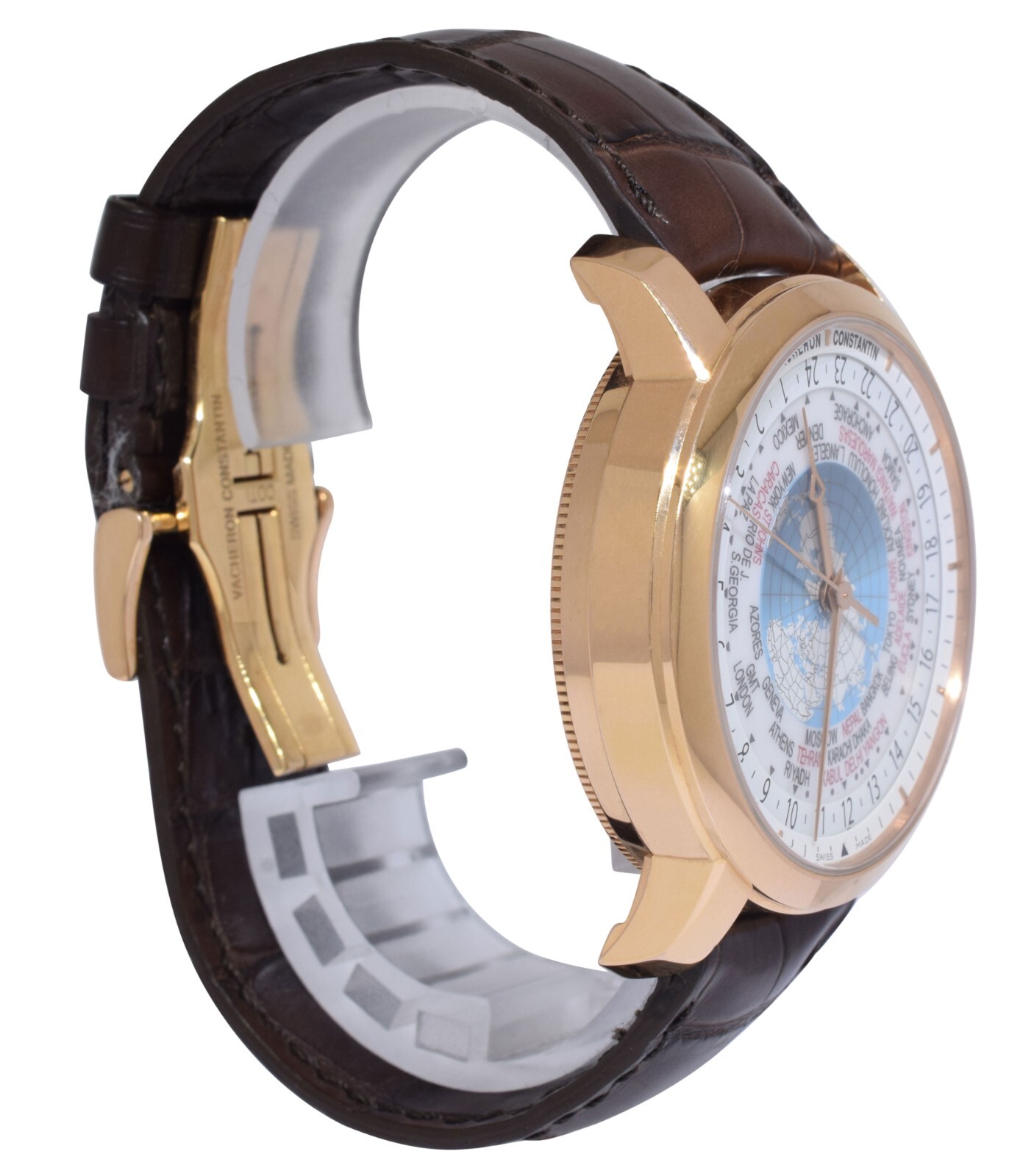Vacheron Constantin Patrimony Traditionnelle Rose Gold WORLD TIME Watch 86060