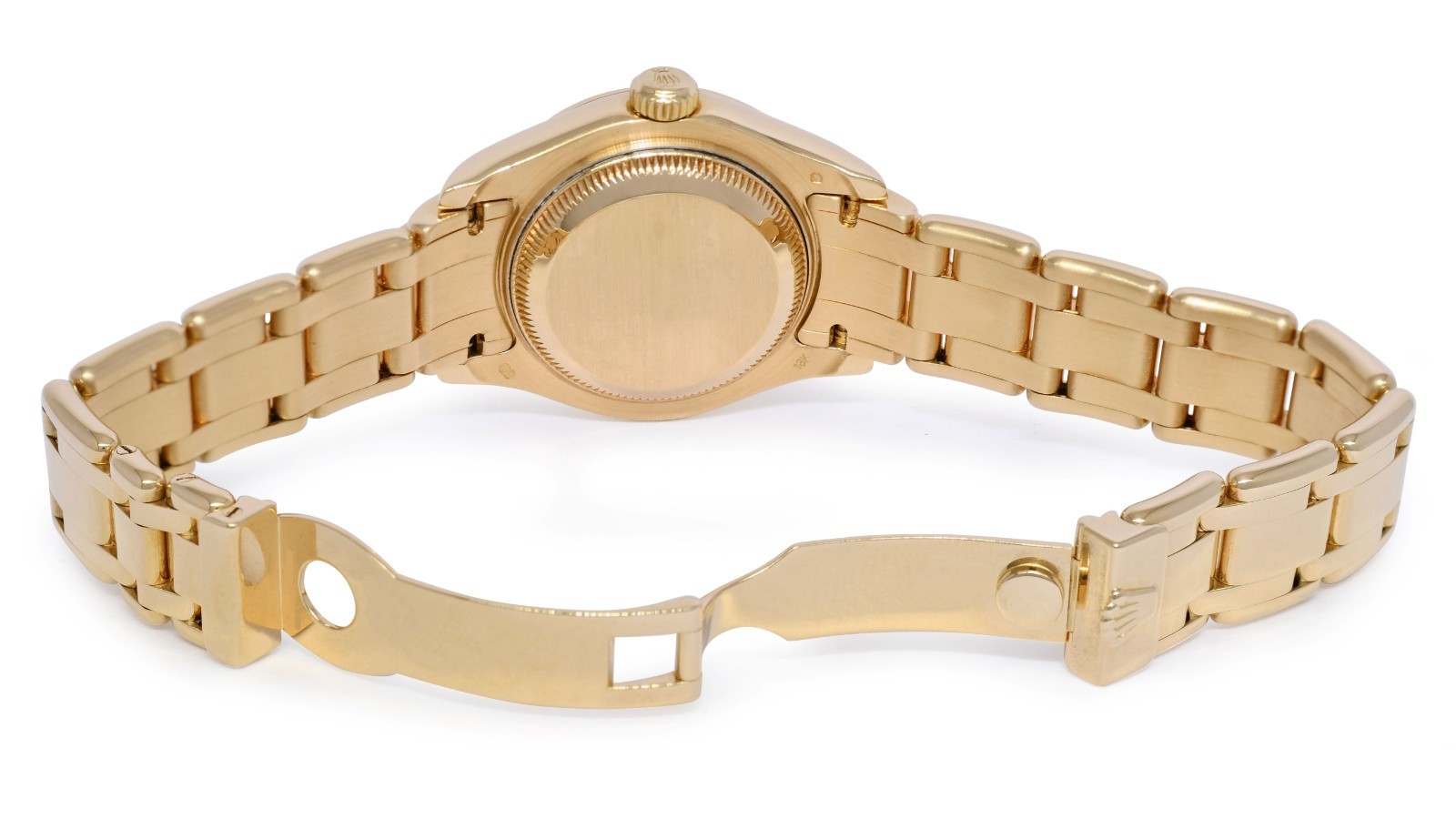 Rolex Datejust Pearlmaster 18k Yellow Gold MOP Diamond Ladies 29mm Watch P 80298