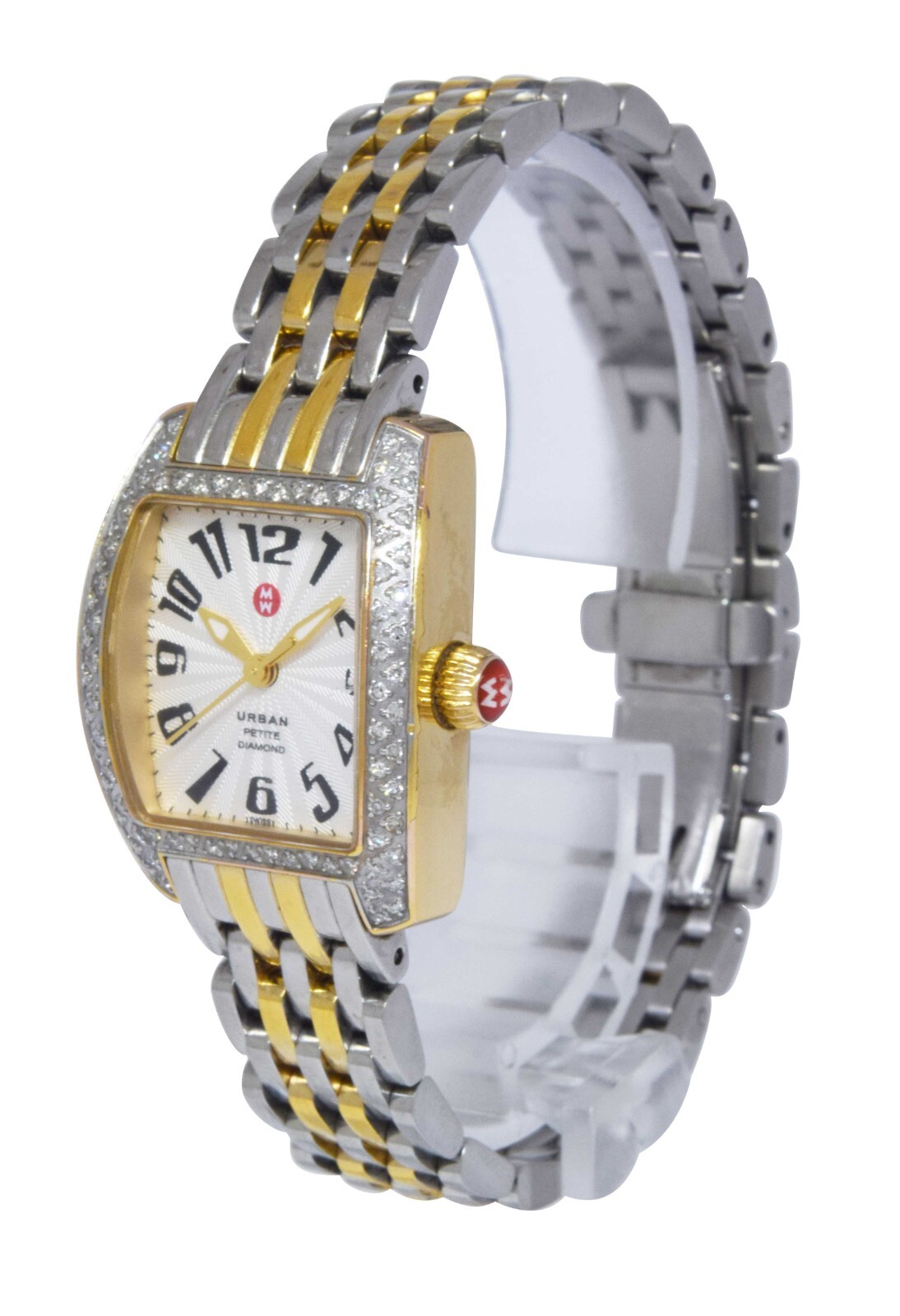 Michele Urban Petite Diamond Steel 2-Tone Ladies Quartz Watch MW02N01D