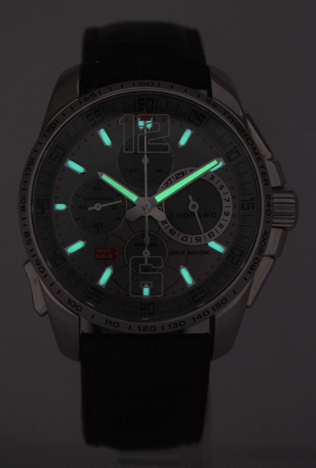 Chopard Mille Miglia GT XL Chrono Split Second Steel Grey 44mm Watch B/B 16/8513