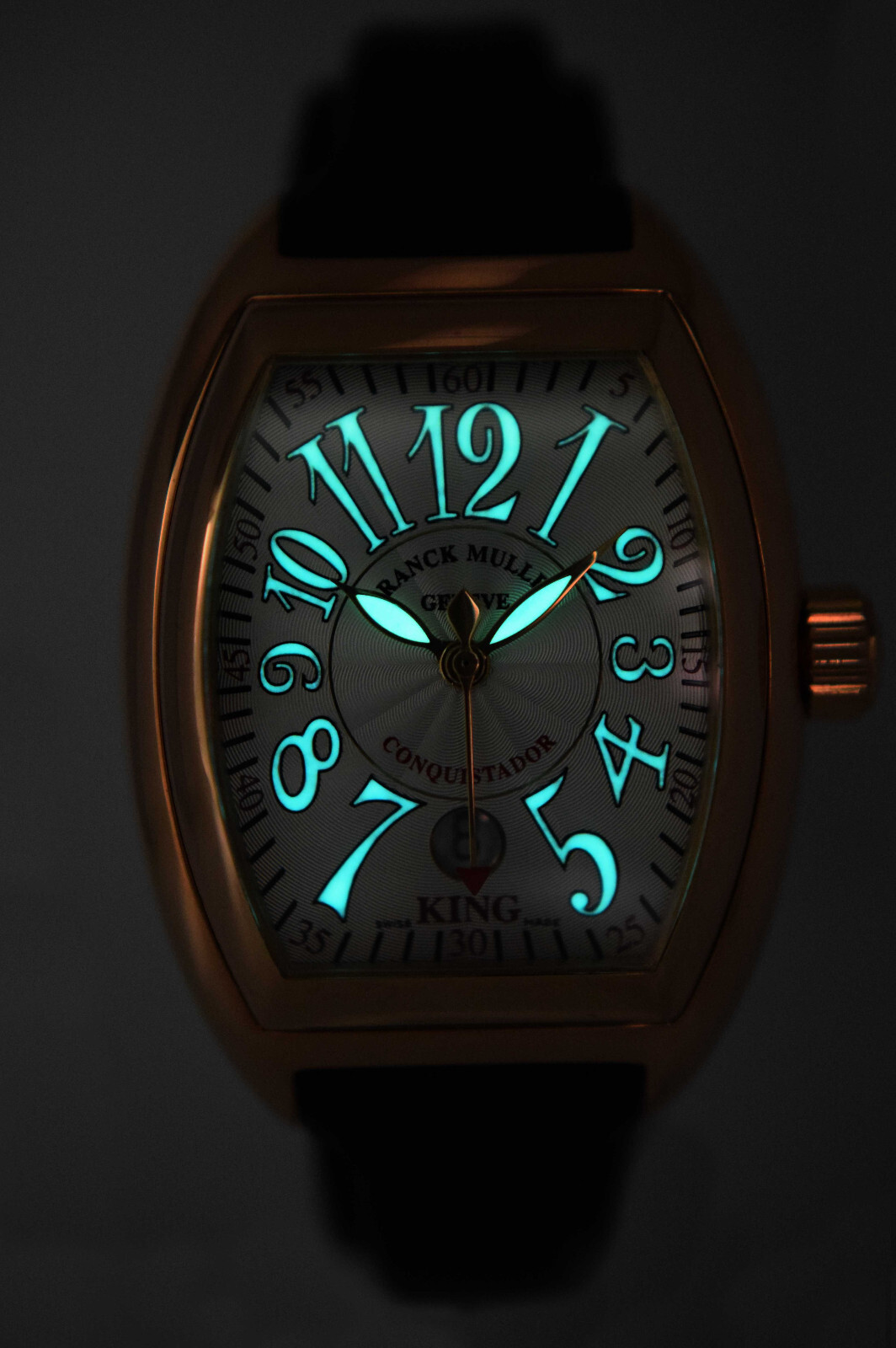 Franck Muller Conquistador KING 18k Rose Gold Mens 40mm Watch 8002 SC King
