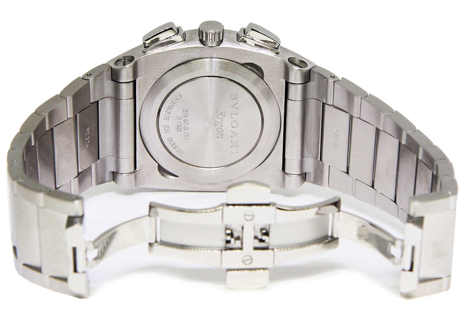 Bvlgari Ergon Chronograph Stainless Steel Automatic Mens Watch Bulgari EG40SCH Bvlgari Ergon Chronograph Stainless Steel Automatic Mens Watch Bulgari EG40SCH