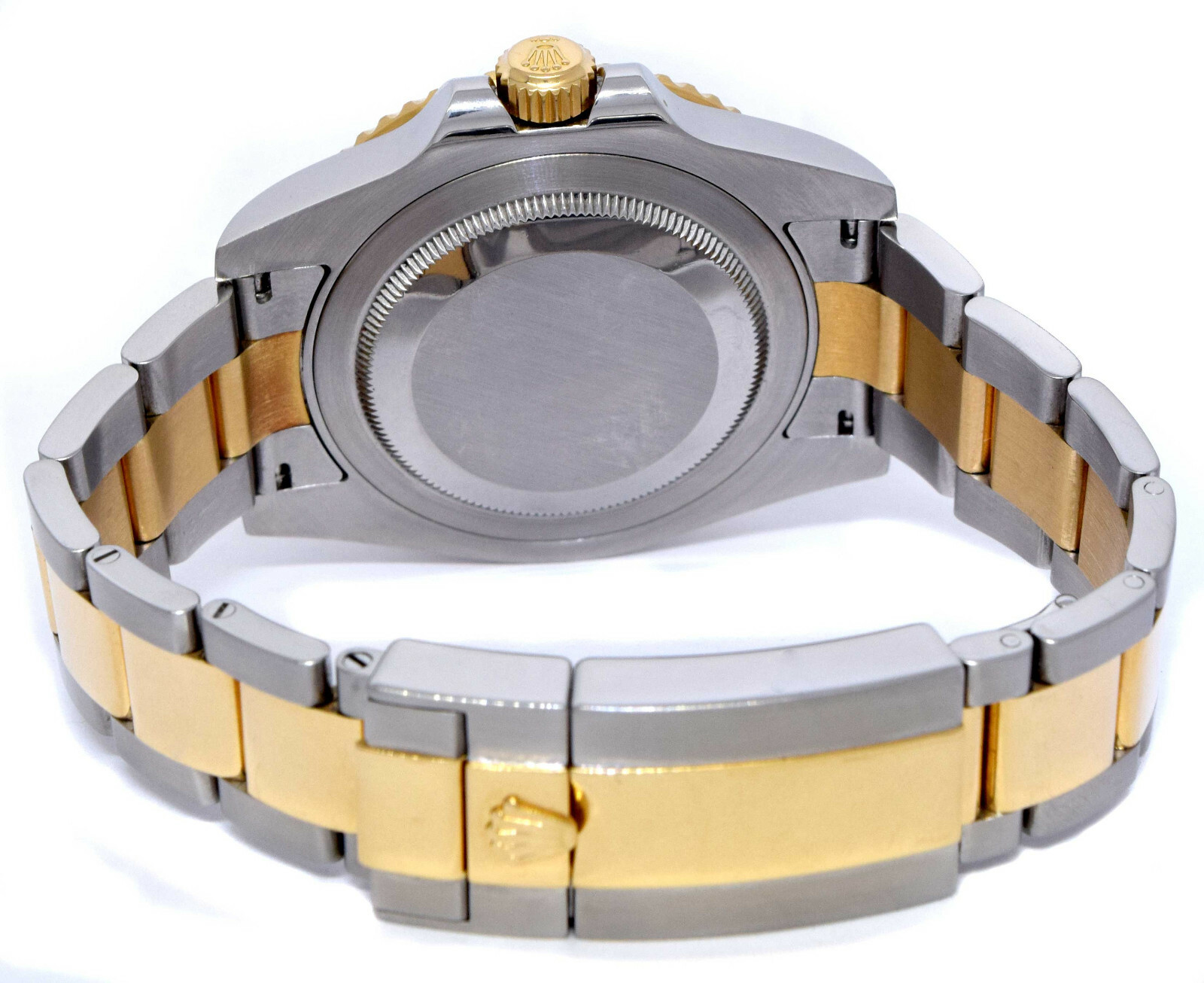 Rolex GMT-Master II 18k YG & Steel Black Ceramic Mens 40mm Watch B/P M 116713